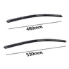 Escovas limpa-vidros para pára-brisas para Volkswagen Polo IV Classic, Hatchback (09.2001-02.2010) - planas