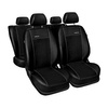 Conjunto de capas para bancos de carro Seat Mii Hatchback (2011-2019) segunda fileira - banco inteiro - preto