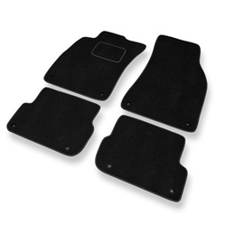 Tapetes de veludo para carros Audi A6 III C6 Avant, Limousine (2004-2006) - Tapetes para carros preta