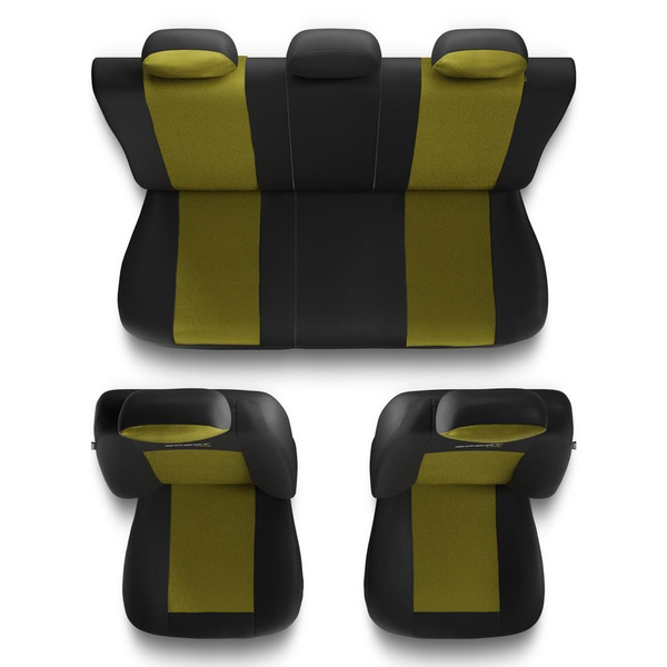 Capas de carro universais para Mercedes-Benz Classe E W210, W211, W212, W213, W214 (1995-....) - amarelo