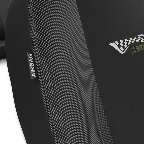 Capas de carro universais para Skoda Rapid (2012-2019) - cinza escuro