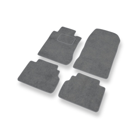 Tapetes de veludo para carros Mercedes-Benz Classe E W210 (1995-2003) - Tapetes para carros cinza