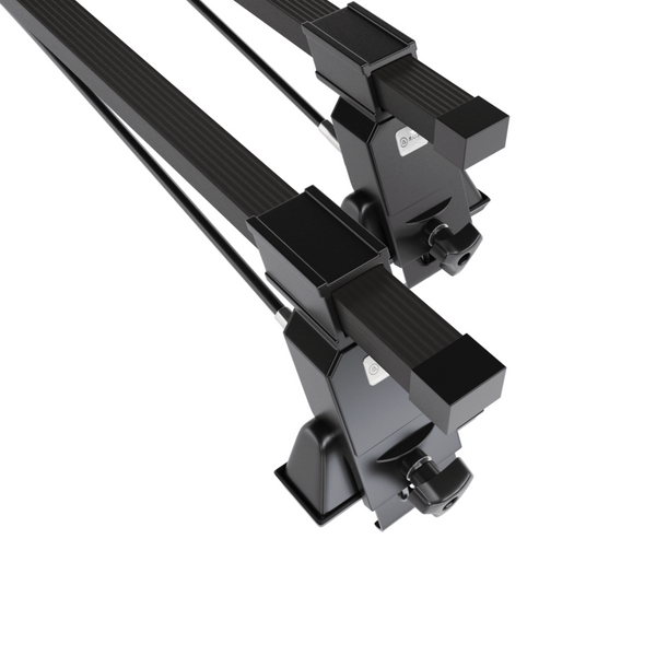 Suporte de tejadilho compatível com Citroen Xsara Hatchback (1991-2006) - bagageiro preto - mala de teto - rack de barras - sem elementos de montagem - Aço