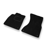 Tapetes de veludo para carros Audi A7 I 4G (2010-2017) - Tapetes para carros preta