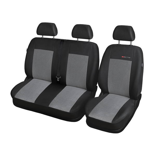Conjunto de capas para bancos de carro Opel Vivaro B Bus, Vagão (2014-2019) apenas assentos dianteiros - 1+2 - E2