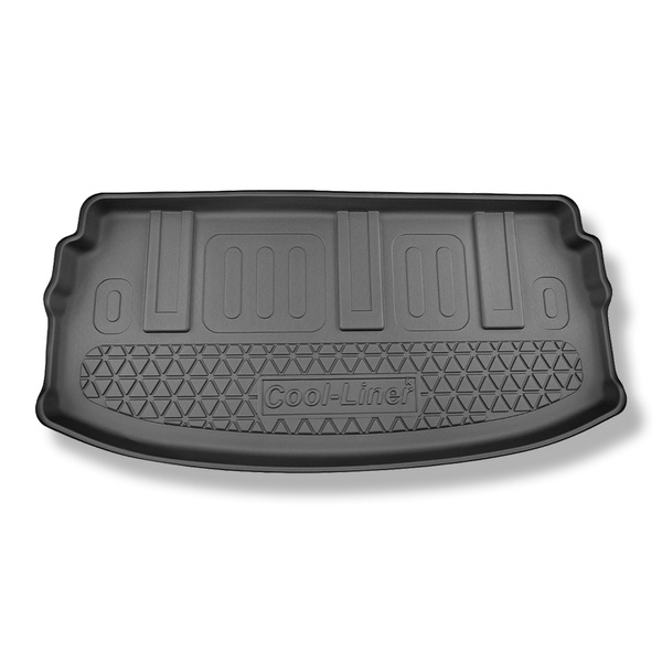 Tapete para a bagageira projetado para Maxus Mifa 9 Minivan (06.2022-....) - 7 lugares; para a terceira fileira de assentos; terceira fila deslocada para frente (comprimento do tapete 62 cm)