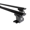 Suporte de tejadilho compatível com Dodge Grand Caravan Van (2006-2007) - bagageiro preto - mala de teto - rack de barras - Perfil T - Alumínio