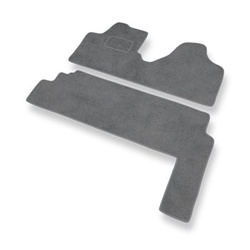 Tapetes de veludo para carros Peugeot Expert II (2007-2016) - Tapetes para carros cinza