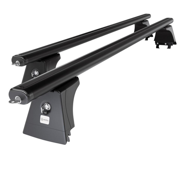 Suporte de tejadilho compatível com Opel Meriva A Minivan (2003-2009) - bagageiro preto - mala de teto - rack de barras - pontos de montagem - Alumínio