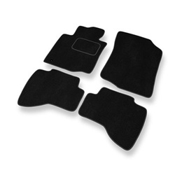 Tapetes de veludo para carros Toyota Aygo I Hatchback (2005-2014) - Tapetes para carros preta