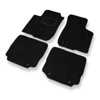 Tapetes de veludo para carros Audi A3 I 8L (1996-2003) - Tapetes para carros preta