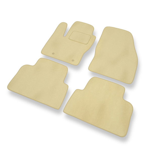 Tapetes de veludo para carros Ford Kuga I SUV (2008-2012) - Tapetes para carros bege