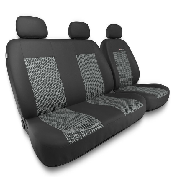 Capas de carro universais para Citroen Jumper I, II, III (1994-....) - Tipo 2 (cinza)