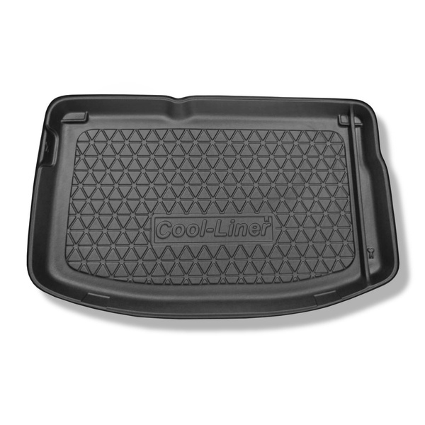 Tapete para a bagageira projetado para Citroen C3 II Hatchback (2009-12.2016) - para todos os modelos (com roda sobressalente completa / com roda sobressalente temporária ou conjunto de reparação / sem e com subwoofer)