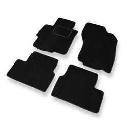 Tapetes de veludo para carros Mitsubishi Lancer VIII Sedan, Sportback (2007-2016) - Tapetes para carros preta