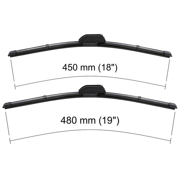 Escovas limpa-vidros para pára-brisas para Mazda MX-5 IV Roadster (05.2015-....) - planas