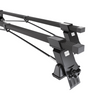 Suporte de tejadilho compatível com Mitsubishi Colt Hatchback (2004-2012) - bagageiro preto - mala de teto - rack de barras - sem elementos de montagem - Aço