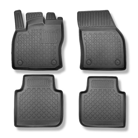 Tapetes TPE para Volkswagen Tiguan II Allspace SUV (12.2015-10.2022) - 5 ou 7 lugares; sem terceira fileira