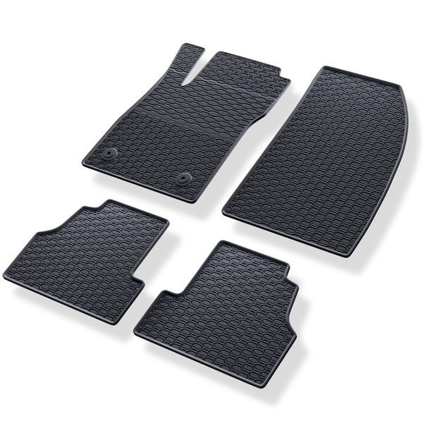 Tapetes de borracha para automóveis Opel Mokka A SUV (2012-2019) - preto - 4 pcs.