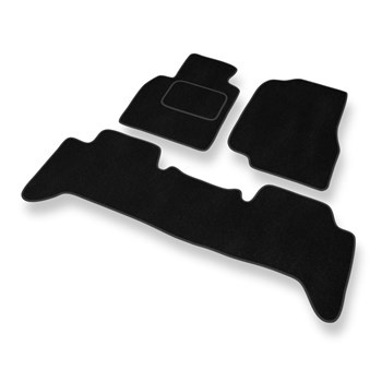 Tapetes de veludo para carros Toyota Land Cruiser J100 (1998-2007) - Tapetes para carros preta