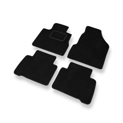 Tapetes de veludo para carros Nissan Murano II SUV (2009-2015) - Tapetes para carros preta