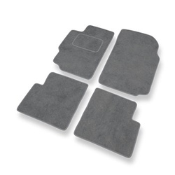 Tapetes de veludo para carros Peugeot 406 (1995-2004) - Tapetes para carros cinza