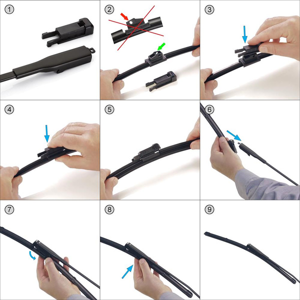 Escovas limpa-vidros para pára-brisas para Iveco Daily Van (2014-2019) - planas