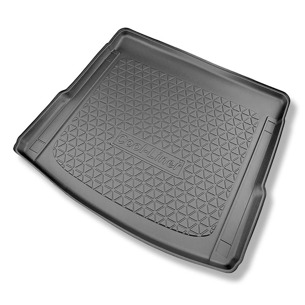 Conjunto de tapetes de bagageira e tapetes de carro feitos sob medida para Audi Q5 II FY SUV (01.2017-08.2024) - também para modelos com trilhos de montagem; não para a versão TFSI e plug-in híbrida; também para modelos com trilhos de montagem
