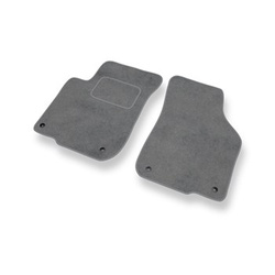 Tapetes de veludo para carros SEAT Leon I Hatchback (1998-2006) - Tapetes para carros cinza