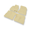 Tapetes de veludo para carros Nissan Note E12 Hatchback (2013-2016) - Tapetes para carros bege