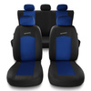 Capas de carro universais para Alfa Romeo 166 I, II, III (1998-2007) - azul