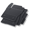 Tapetes de borracha para automóveis Ford Kuga II SUV (2012-2019) - preto - 4 pcs.