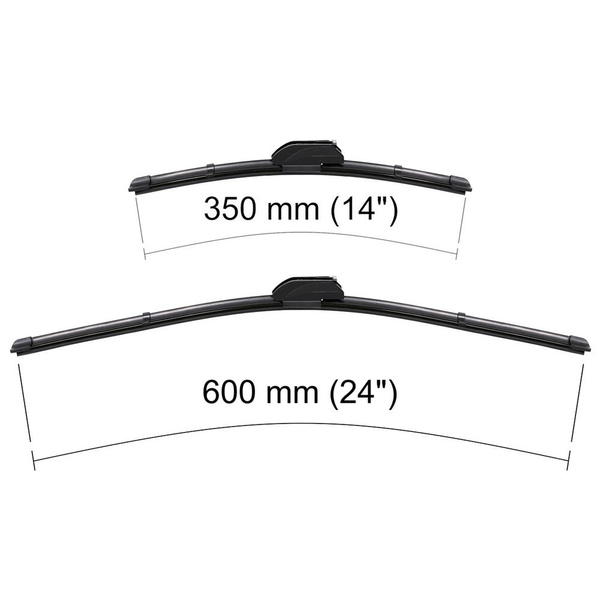 Escovas limpa-vidros para pára-brisas para Honda Civic VII Hatchback (02.2001-12.2005) - planas