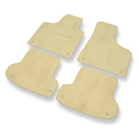 Tapetes de veludo para carros Audi A3 II 8P (2003-2012) - Tapetes para carros bege