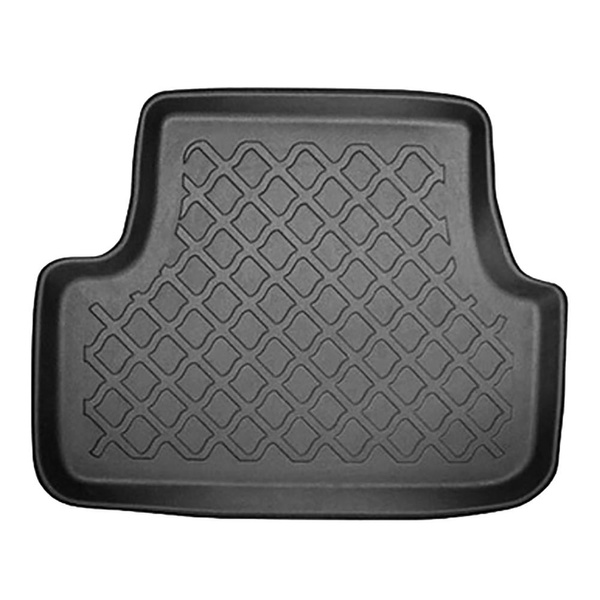 Conjunto de tapetes de bagageira e tapetes de carro feitos sob medida para Volkswagen Golf VIII Hatchback (12.2019-....) - parte superior do porta-malas; base móvel na posição mais alta; roda sobressalente temporária / conjunto de reparação / roda sobress