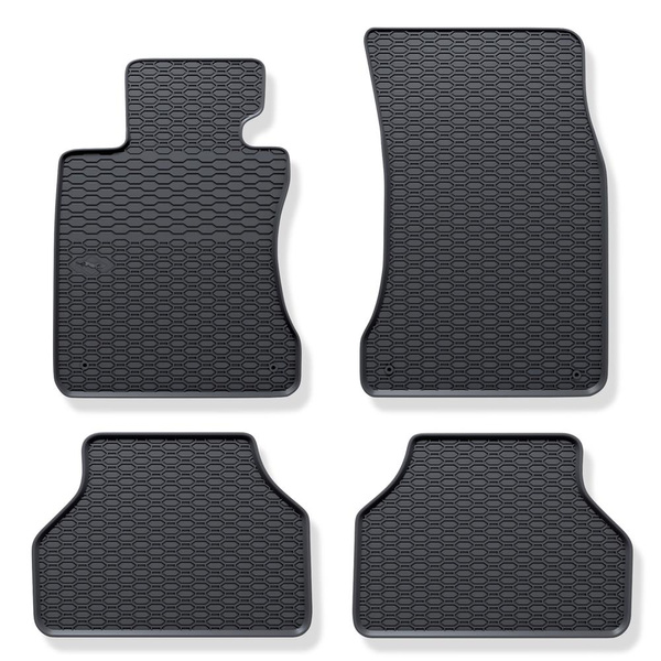 Tapetes de borracha para automóveis BMW Série 5 E60, E61 Limusine, Touring (2003-2010) - preto - 4 pcs.