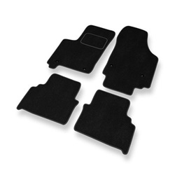 Tapetes de veludo para carros Opel Meriva A Minivan (2002-2010) - Tapetes para carros preta