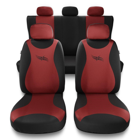 Capas de carro universais para Nissan Maxima IV, V, VI (1995-2009) - vermelho