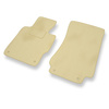 Tapetes de veludo para carros BMW Z3 I E36 (1995-2003) - Tapetes para carros bege