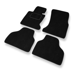 Tapetes de veludo para carros BMW Série 7 IV E65/E66 Limousine (2001-2008) - Tapetes para carros preta