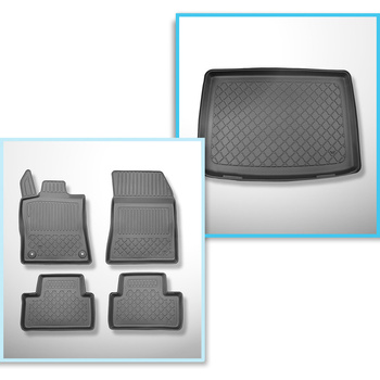 Conjunto de tapetes de bagageira e tapetes de carro feitos sob medida para Opel 