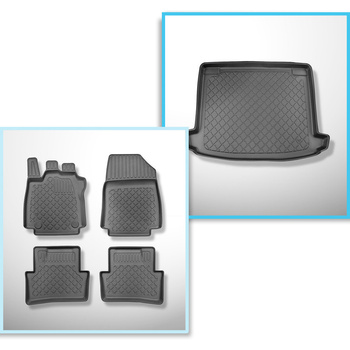 Conjunto de tapetes de bagageira e tapetes de carro feitos sob medida para Renau