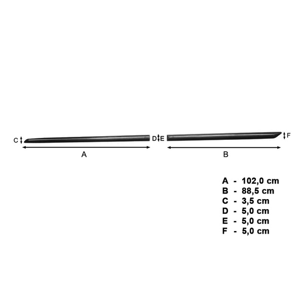 Fitas laterais compatíveis com Toyota Corolla E160 Sedan (2013-2019)