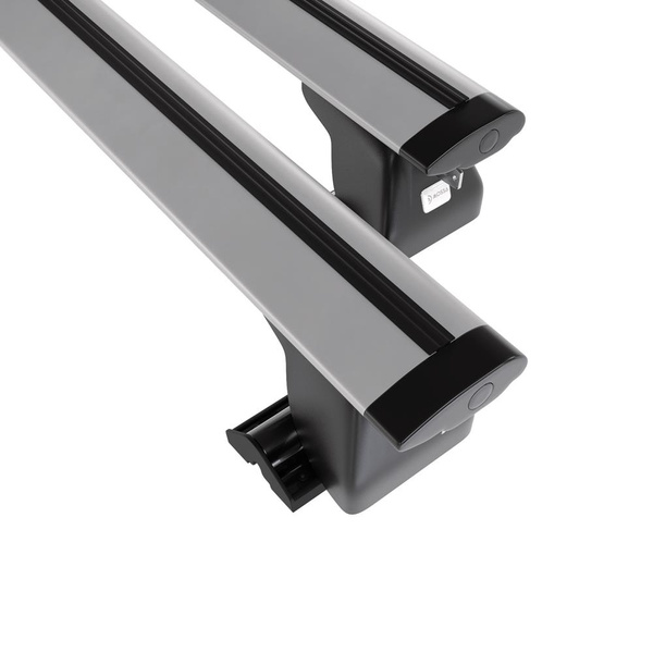 Suporte de tejadilho compatível com Citroen C8 Minivan (2002-2010) - bagageiro prata - mala de teto - rack de barras - Perfil T - Alumínio