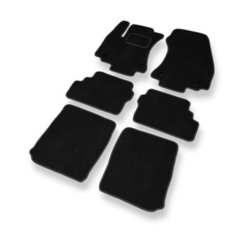 Tapetes de veludo para carros Opel Zafira A (1999-2005) - Tapetes para carros preta