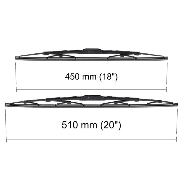 Escovas limpa-vidros para pára-brisas para Honda Insight Coupé (01.2000-12.2006) - standard
