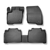 Tapetes TPE para Ford S-Max II Minivan (09.2015-2023) - 5 ou 7 lugares; sem terceira fileira