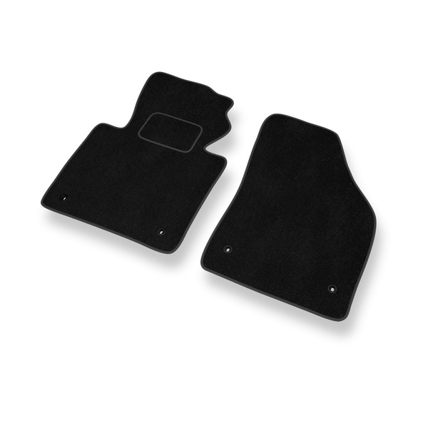 Tapetes de veludo para carros Volkswagen Touran I Minivan (2003-2010) - Tapetes para carros preta