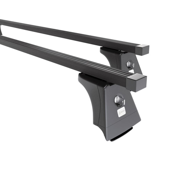 Suporte de tejadilho compatível com Toyota Avensis mk III Combo (2009-2019) - bagageiro preto - mala de teto - rack de barras - pontos de montagem - Aço