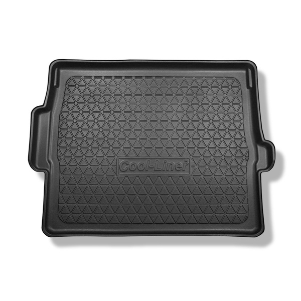 Tapete para a bagageira projetado para Peugeot 3008 II SUV (11.2016-....) - parte superior do porta-malas (soleira plana); base móvel na posição mais alta; não para a versão híbrida